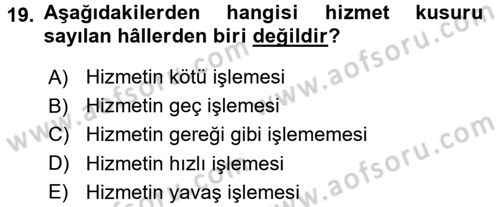 Sağlık Hukuku Dersi 2017 - 2018 Yılı 3 Ders Sınav Soruları 19. Soru
