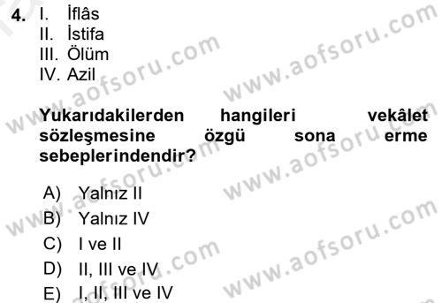 Sağlık Hukuku Dersi 2017 - 2018 Yılı 3 Ders Sınav Soruları 4. Soru