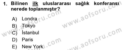 Sağlık Hukuku Dersi 2018 - 2019 Yılı 3 Ders Sınav Soruları 1. Soru