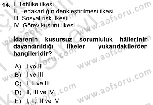 Sağlık Hukuku Dersi 2020 - 2021 Yılı Yaz Okulu Sınav Soruları 14. Soru