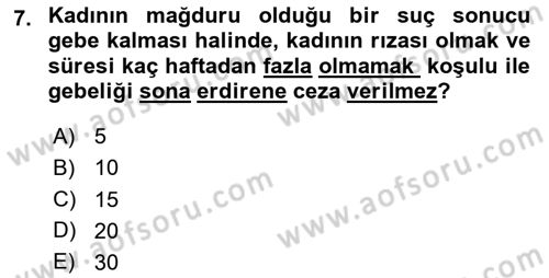 Sağlık Hukuku Dersi 2020 - 2021 Yılı Yaz Okulu Sınav Soruları 7. Soru