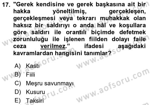 Sağlık Hukuku Dersi 2021 - 2022 Yılı Yaz Okulu Sınav Soruları 17. Soru