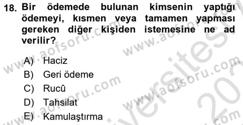 Sağlık Hukuku Dersi 2022 - 2023 Yılı Yaz Okulu Sınav Soruları 18. Soru