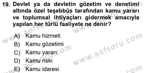 Sağlık Hukuku Dersi 2022 - 2023 Yılı Yaz Okulu Sınav Soruları 19. Soru