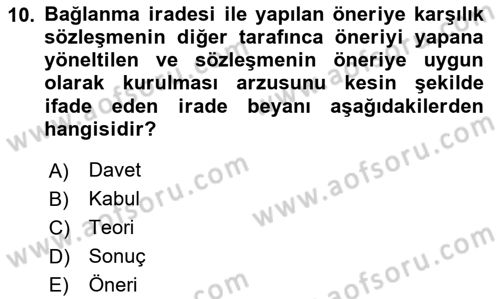 Sağlık Hukuku Dersi 2023 - 2024 Yılı (Final) Dönem Sonu Sınav Soruları 10. Soru