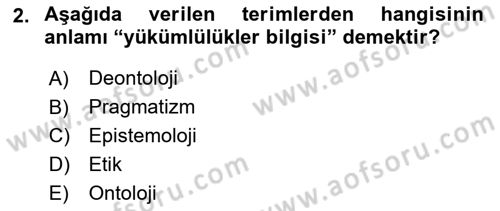 Sağlık Hukuku Dersi 2024 - 2025 Yılı (Vize) Ara Sınav Soruları 2. Soru
