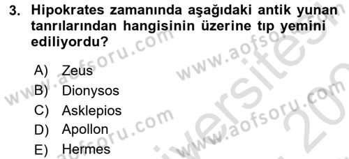 Sağlık Hukuku Dersi 2024 - 2025 Yılı (Vize) Ara Sınav Soruları 3. Soru