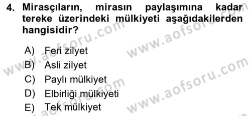 Temel Hukuk Bilgisi Dersi 2021 - 2022 Yılı (Final) Dönem Sonu Sınav Soruları 4. Soru