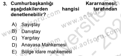Temel Hukuk Bilgisi Dersi 2022 - 2023 Yılı (Final) Dönem Sonu Sınav Soruları 3. Soru