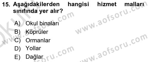 Temel İdare Hukuku Dersi 2020 - 2021 Yılı Yaz Okulu Sınav Soruları 15. Soru