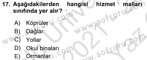 Temel İdare Hukuku Dersi 2021 - 2022 Yılı Yaz Okulu Sınav Soruları 17. Soru