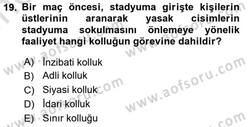 Temel İdare Hukuku Dersi 2024 - 2025 Yılı (Vize) Ara Sınav Soruları 19. Soru