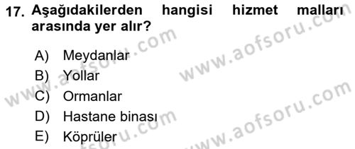 Temel İdare Hukuku Dersi 2024 - 2025 Yılı (Final) Dönem Sonu Sınav Soruları 17. Soru