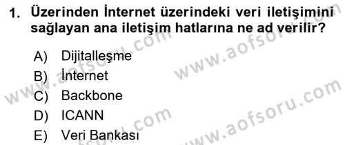 Bilişim Hukuku Dersi 2017 - 2018 Yılı (Final) Dönem Sonu Sınav Soruları 1. Soru