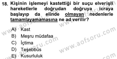 Bilişim Hukuku Dersi 2018 - 2019 Yılı (Vize) Ara Sınav Soruları 18. Soru