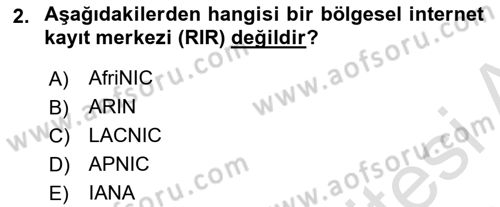 Bilişim Hukuku Dersi 2020 - 2021 Yılı Yaz Okulu Sınavı 2. Soru