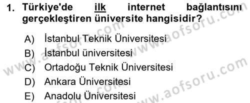 Bilişim Hukuku Dersi 2021 - 2022 Yılı Yaz Okulu Sınav Soruları 1. Soru