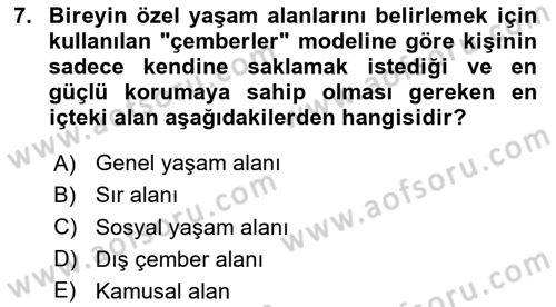 Bilişim Hukuku Dersi 2025 - 2026 Yılı (Vize) Ara Sınav Soruları 7. Soru