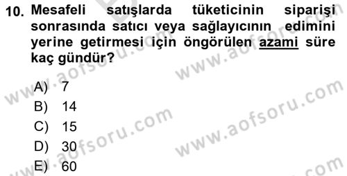 Bilişim Hukuku Dersi 2025 - 2026 Yılı (Final) Dönem Sonu Sınav Soruları 10. Soru