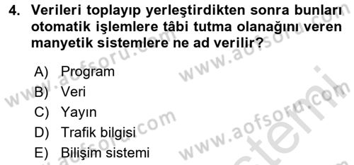 Bilişim Hukuku Dersi 2025 - 2026 Yılı (Final) Dönem Sonu Sınav Soruları 4. Soru