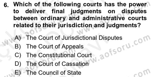 Business Law Dersi 2017 - 2018 Yılı (Final) Dönem Sonu Sınav Soruları 6. Soru