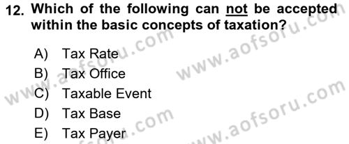 Business Law Dersi 2018 - 2019 Yılı (Final) Dönem Sonu Sınav Soruları 12. Soru