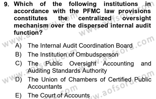 Business Law Dersi 2018 - 2019 Yılı (Final) Dönem Sonu Sınav Soruları 9. Soru