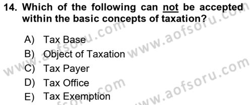 Business Law Dersi 2018 - 2019 Yılı Yaz Okulu Sınav Soruları 14. Soru