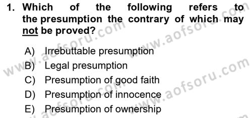 Business Law Dersi 2020 - 2021 Yılı Yaz Okulu Sınav Soruları 1. Soru