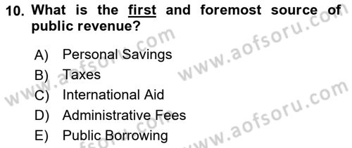 Business Law Dersi 2021 - 2022 Yılı (Final) Dönem Sonu Sınav Soruları 10. Soru