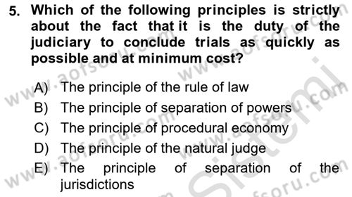 Business Law Dersi 2021 - 2022 Yılı (Final) Dönem Sonu Sınav Soruları 5. Soru