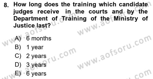 Business Law Dersi 2021 - 2022 Yılı (Final) Dönem Sonu Sınav Soruları 8. Soru