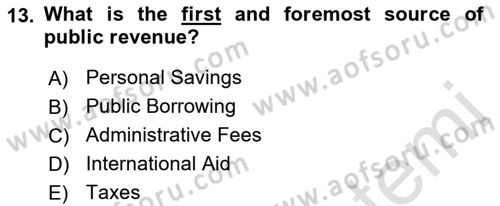 Business Law Dersi 2021 - 2022 Yılı Yaz Okulu Sınav Soruları 13. Soru