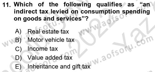 Business Law Dersi 2022 - 2023 Yılı Yaz Okulu Sınav Soruları 11. Soru
