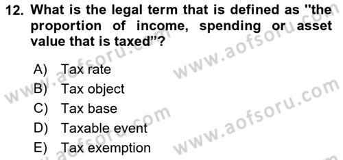 Business Law Dersi 2022 - 2023 Yılı Yaz Okulu Sınav Soruları 12. Soru