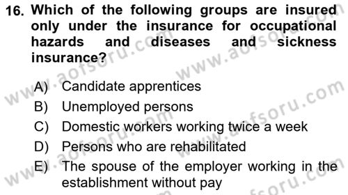 Business Law Dersi 2022 - 2023 Yılı Yaz Okulu Sınav Soruları 16. Soru