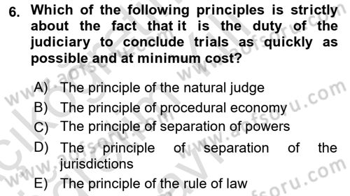 Business Law Dersi 2022 - 2023 Yılı Yaz Okulu Sınav Soruları 6. Soru