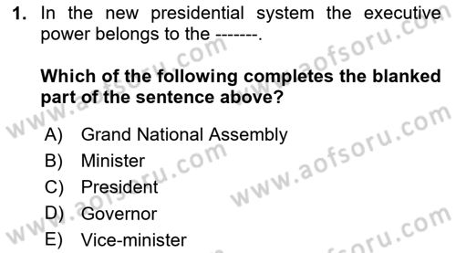 Business Law Dersi 2023 - 2024 Yılı (Final) Dönem Sonu Sınav Soruları 1. Soru