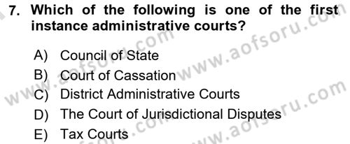 Business Law Dersi 2023 - 2024 Yılı (Final) Dönem Sonu Sınav Soruları 7. Soru