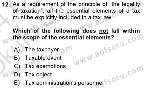 Business Law Dersi 2023 - 2024 Yılı Yaz Okulu Sınav Soruları 12. Soru