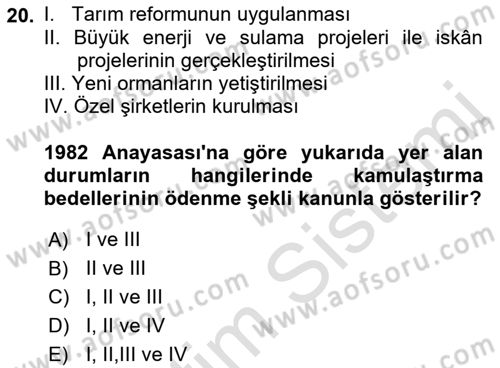 İnsan Hakları Hukukuna Giriş Dersi 2021 - 2022 Yılı (Vize) Ara Sınav Soruları 20. Soru