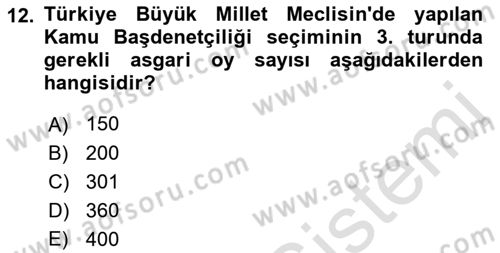 İnsan Hakları Hukukuna Giriş Dersi 2021 - 2022 Yılı Yaz Okulu Sınav Soruları 12. Soru