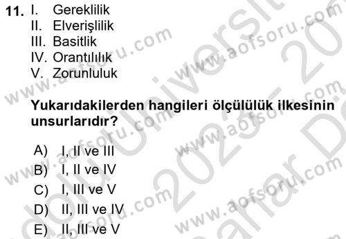 İnsan Hakları Hukukuna Giriş Dersi 2023 - 2024 Yılı (Vize) Ara Sınavı 11. Soru