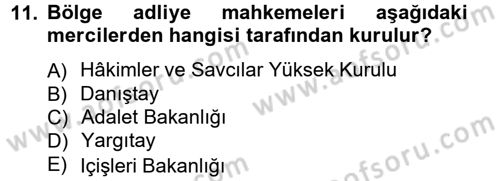 Medeni Usul Hukuku Dersi 2012 - 2013 Yılı (Vize) Ara Sınav Soruları 11. Soru