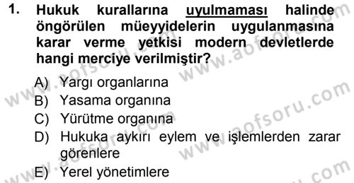 Medeni Usul Hukuku Dersi 2012 - 2013 Yılı (Final) Dönem Sonu Sınav Soruları 1. Soru