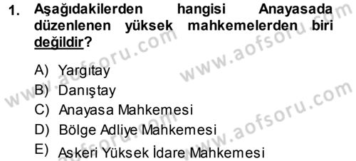 Medeni Usul Hukuku Dersi 2013 - 2014 Yılı (Final) Dönem Sonu Sınav Soruları 1. Soru
