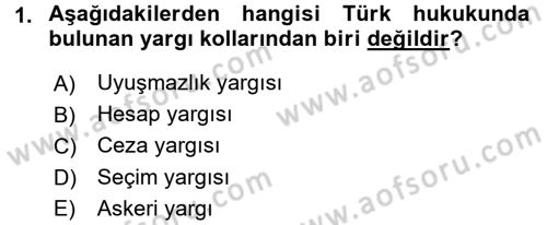 Medeni Usul Hukuku Dersi 2015 - 2016 Yılı (Final) Dönem Sonu Sınav Soruları 1. Soru