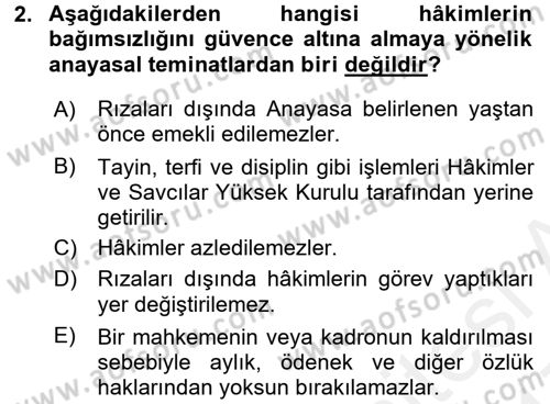 Medeni Usul Hukuku Dersi 2016 - 2017 Yılı (Final) Dönem Sonu Sınav Soruları 2. Soru