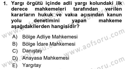 Medeni Usul Hukuku Dersi 2017 - 2018 Yılı (Final) Dönem Sonu Sınav Soruları 1. Soru