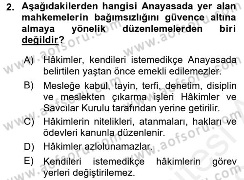 Medeni Usul Hukuku Dersi 2017 - 2018 Yılı (Final) Dönem Sonu Sınav Soruları 2. Soru